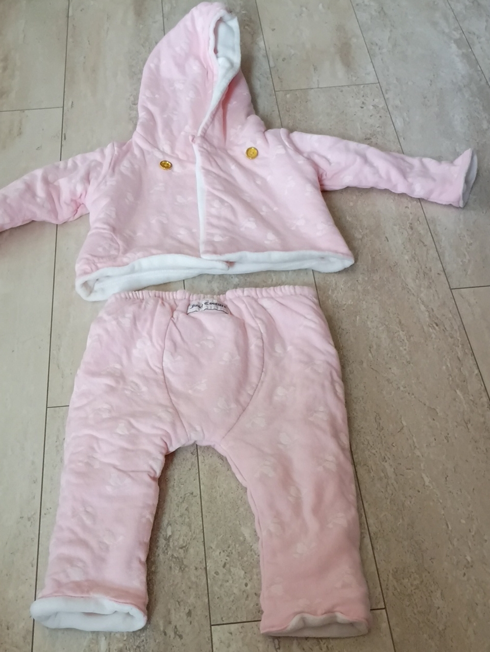 Juicy Couture Reversible Velor Baby Set
